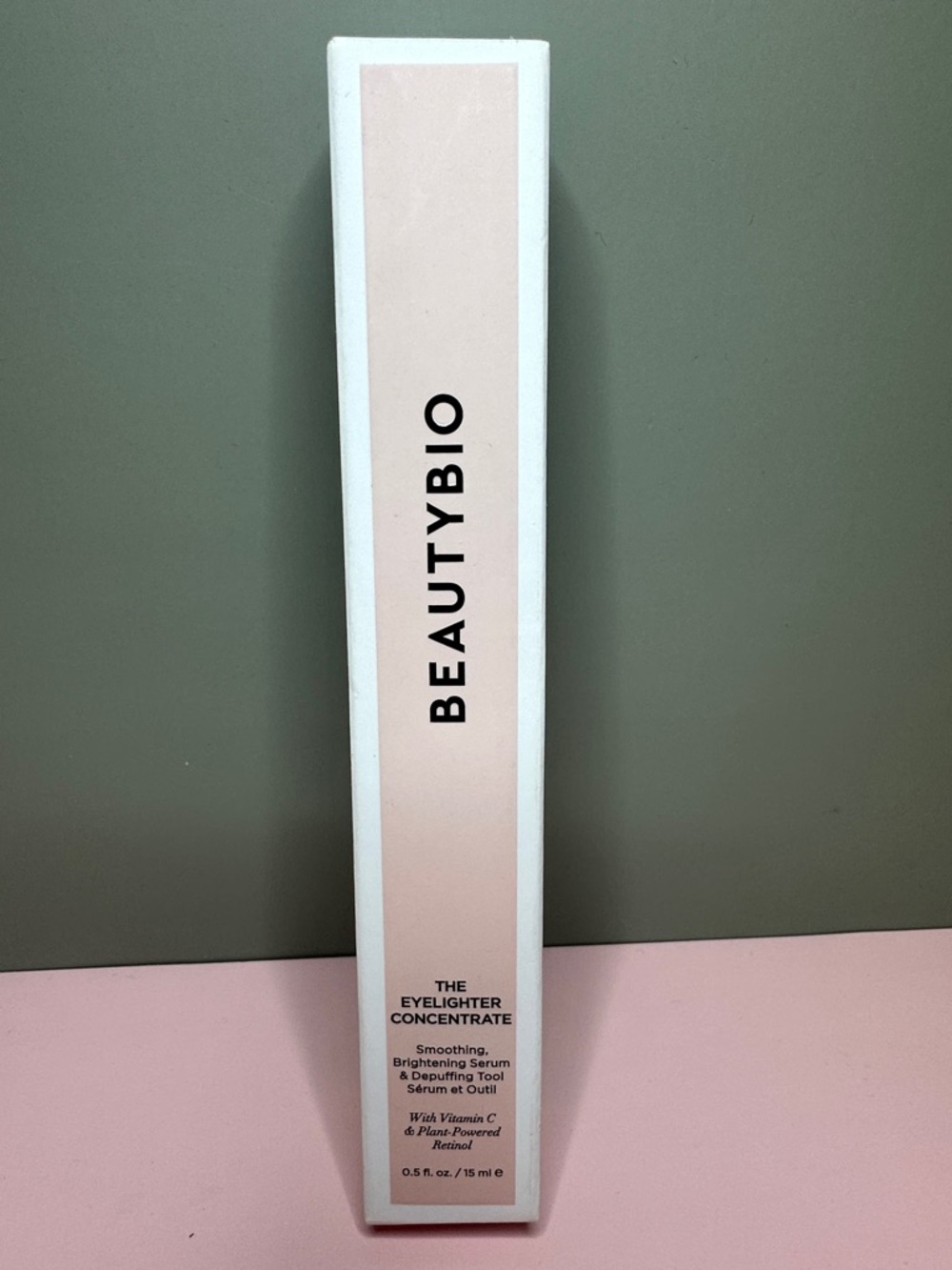 BeautyBio The Eyelighter Concentrate Eye Serum Depuffing Tool Vitamin C Retinol